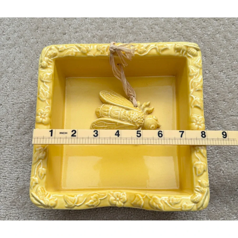 Sur La Table RARE Yellow Bumblebee Napkin Holder Ceramic Made in Portugal